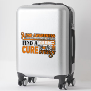 Sticker Tournez le monde orange...RSD