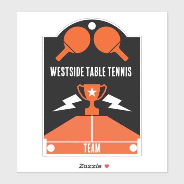 Sticker Tournoi de tennis de table (Feuille)