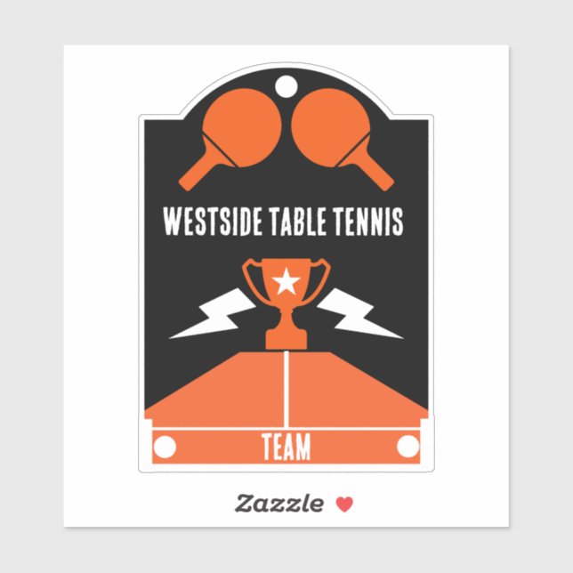 Sticker Tournoi de tennis de table (Feuille)
