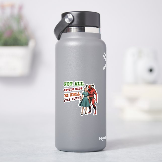 Sticker Tous les diables ne se cachent pas en enfer - Retr (HydroFlask)