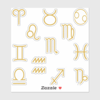Sticker Tous les symboles Zodiac Set Pack
