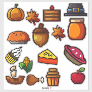 Sticker Tous les types de nourriture