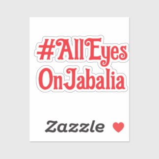 Sticker Tous Les Yeux Sur Jabalia Vinyl Decal