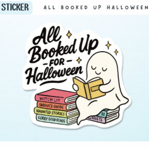 Sticker Tous réservés pour la lecture du Fantôme d'Hallowe