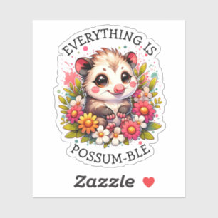 Sticker Tout est Possum-ble   Jeu d'inspiration
