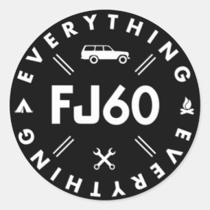 Sticker tout FJ60 - Noir