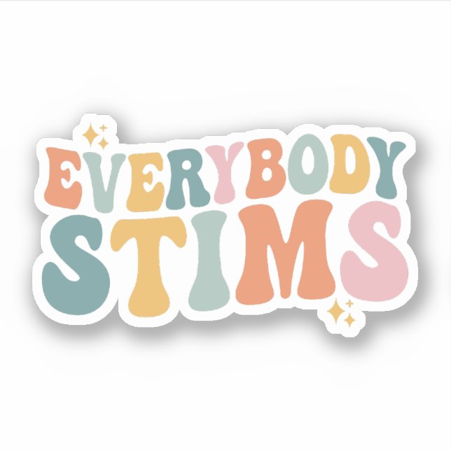 Sticker Tout Le Monde Stim Autisme Spécial Ed Enseignant C (Devant)