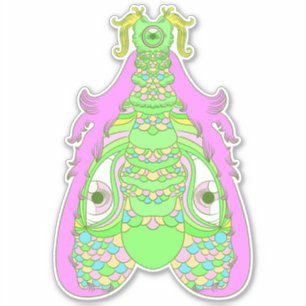Sticker Tout voir la papillon