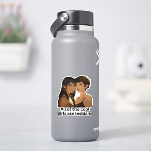 Sticker Toutes les filles cool sont lesbiennes - Fierté le