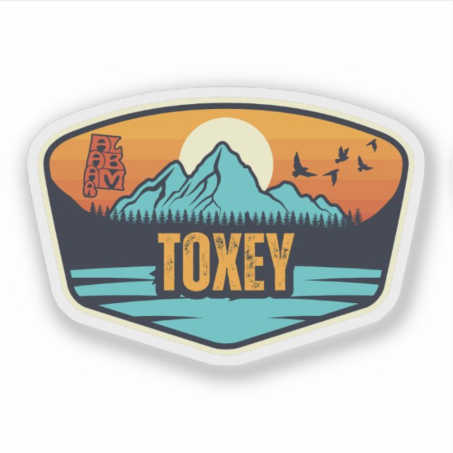 Sticker Toxey, Alabama (Devant)