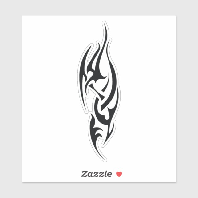 Sticker Traditional Tattoo Art Inspired Design (Feuille)