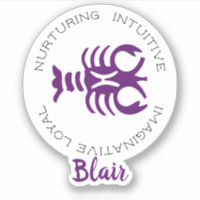 Traits des signes diacritiques du cancer Zodiac