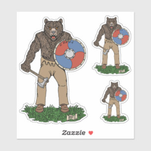 Sticker Transformé Viking Berserker ou Werebear