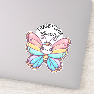 Sticker Transformer le papillon adversité