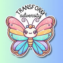 Sticker Transformer le papillon adversité étanche