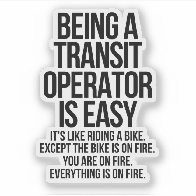 Sticker Transit operator (Devant)