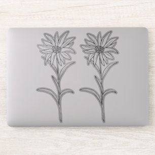Sticker Transparant Edelweiss