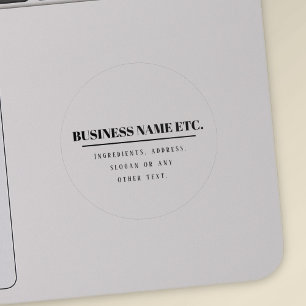 Sticker Transparence & Noir Simple Moderne Polyvalent