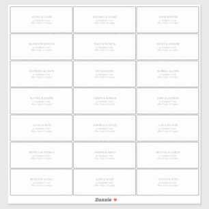 Sticker Transparent Dark Sage Green Adresse d'invité