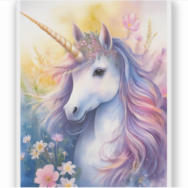 Sticker transparent Unicorn Imaginaire (Devant)