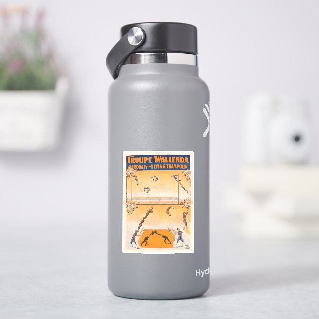 Sticker Trapeze, acrobates Et Trampoline Volante (HydroFlask)