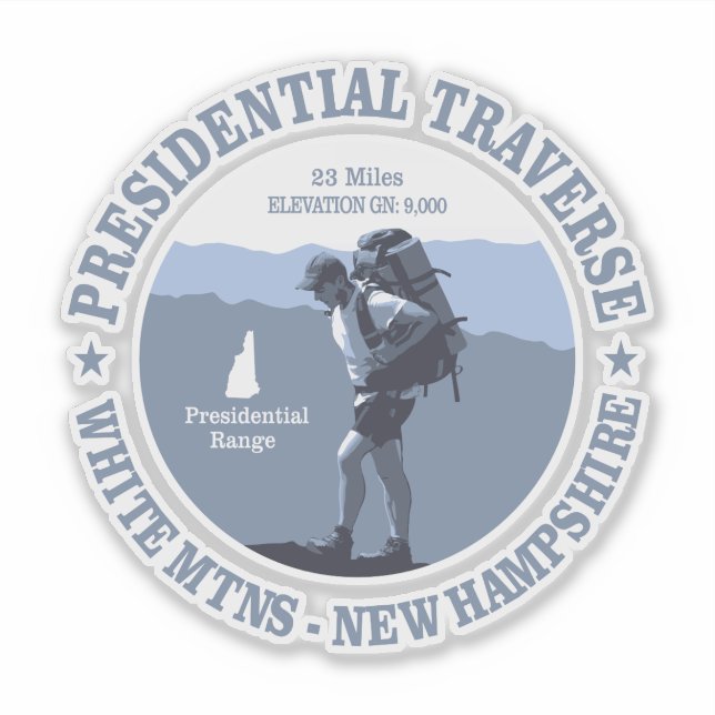 Sticker Traverse présidentielle (BG) (Devant)