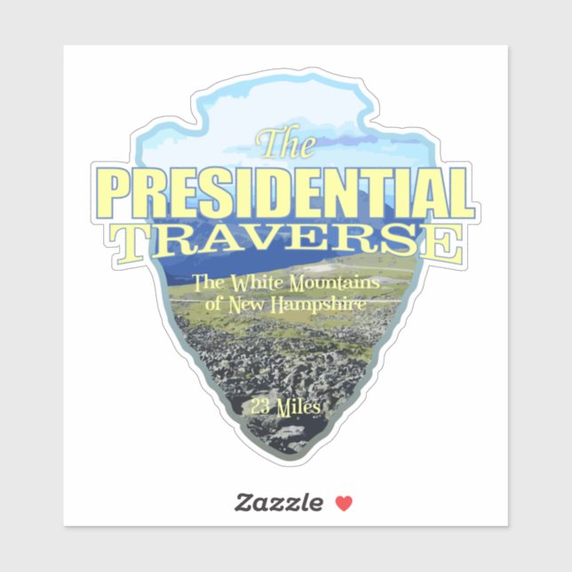 Sticker Traverse présidentielle (flèche) (Feuille)