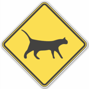 Sticker Traversée de chats