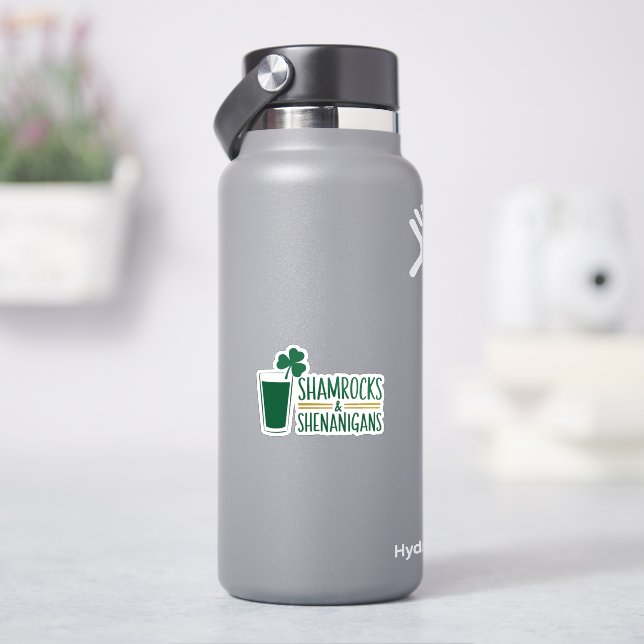 Sticker Trèfles et Farces : Conception de la Saint-Patrick (HydroFlask)