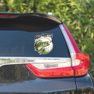 Sticker Trembleurs de basses lâchent une ligne de pêche au