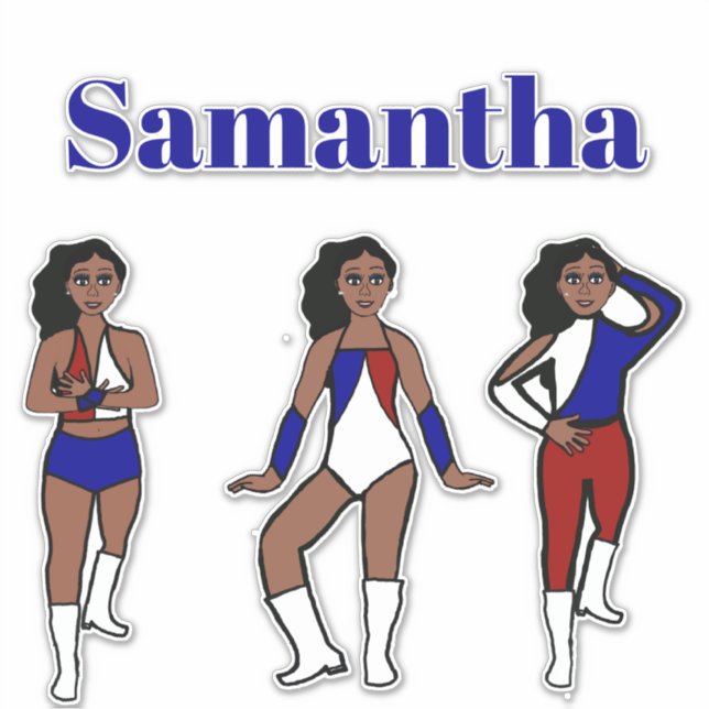 Sticker Tri Style Dancer RWB  #1 (Devant)