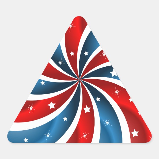 Sticker triangle patriotique (Devant)