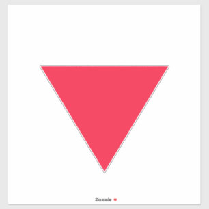 Sticker triangle rouge inversé