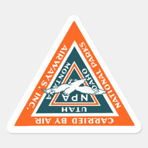 Sticker Triangulaire 1925 National Parks Airways