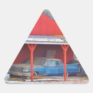 Sticker Triangulaire 1960 BLUE SADAND DEVILLE Antique voiture