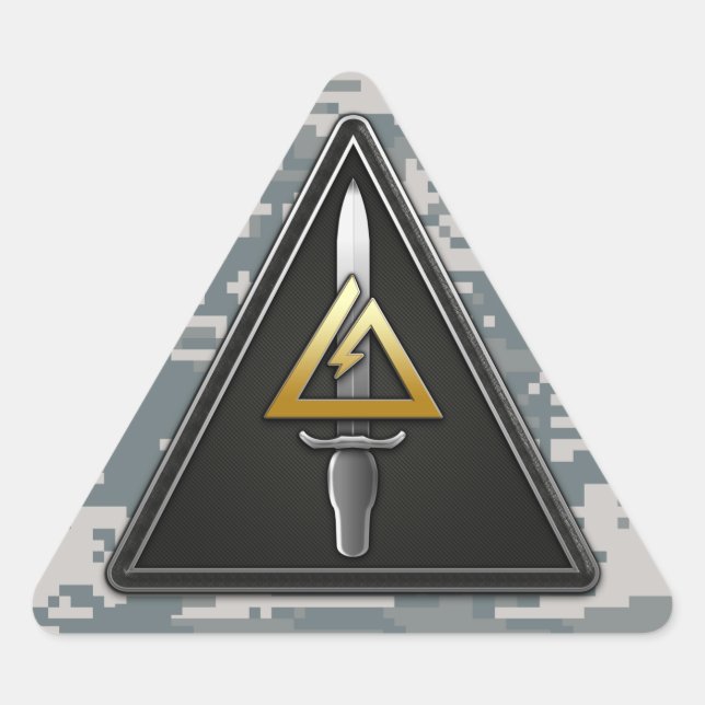 Sticker Triangulaire 1er détachement opérationnel des forces spéciales  (Devant)