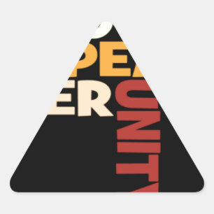 Sticker Triangulaire 2014 Love Rocks Peace Art Imprimer
