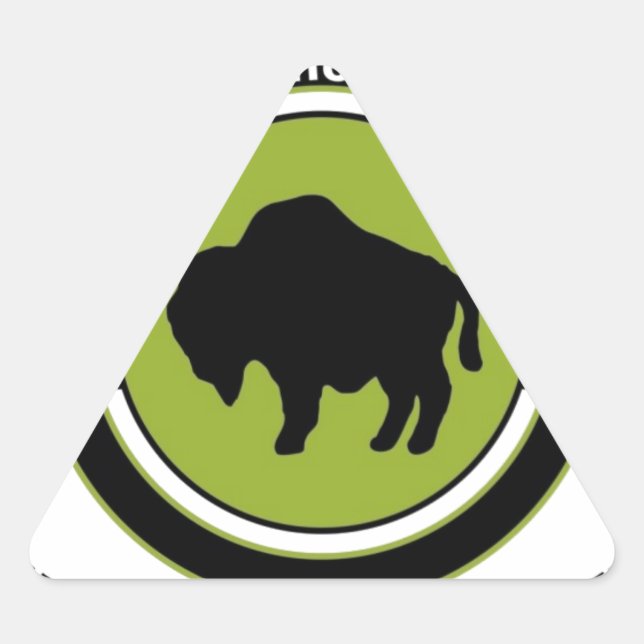 STICKER TRIANGULAIRE 92E DIVISION D'INFANTERIE "SOLDATS BUFFALO" (Devant)
