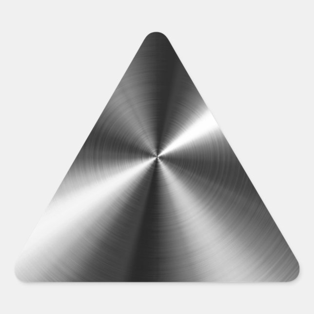 Sticker Triangulaire acier inoxydable (Devant)