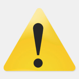 Sticker Triangulaire Alerte jaune