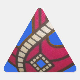 Sticker Triangulaire Ancre rouge