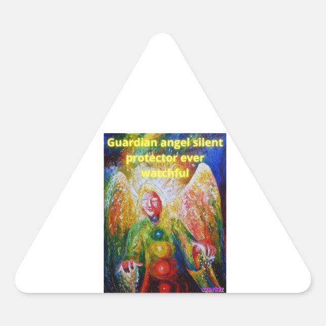 Sticker Triangulaire Ange gardien (Devant)