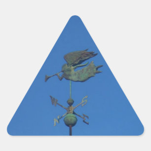 Sticker Triangulaire Ange Vane météorologique
