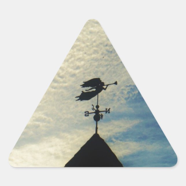 STICKER TRIANGULAIRE ANGEL BLOWING HORN (Devant)