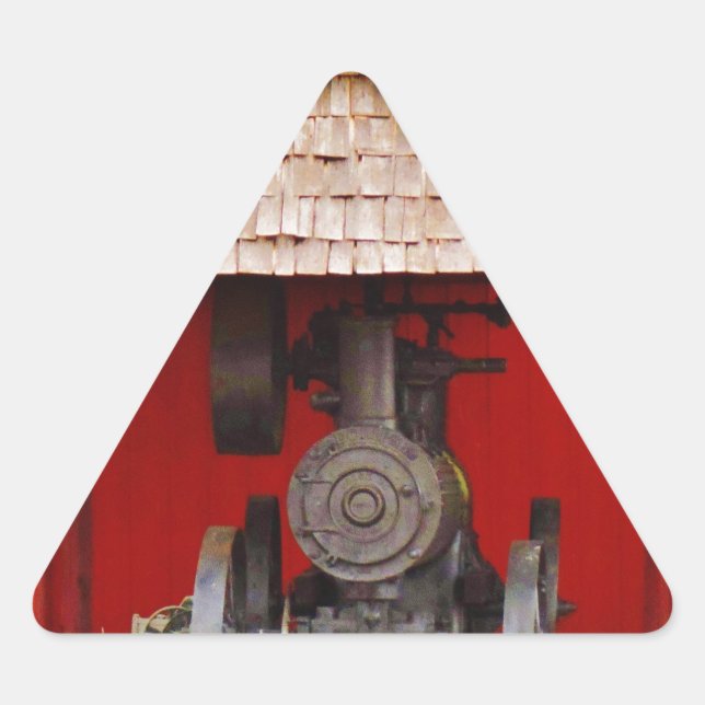 Sticker Triangulaire Antique Tracer à vapeur (Devant)