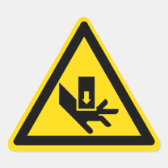 Sticker Triangulaire Avertissement de risque de collision (Devant)