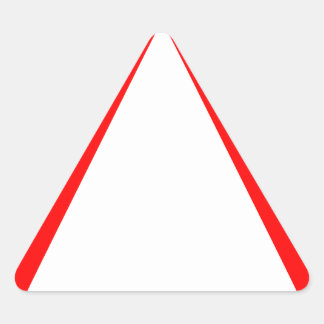 Sticker Triangulaire Avertissement générique rouge vierge