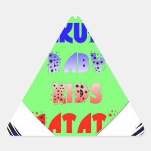 Sticker Triangulaire Baby Luminous Hearts Hakuna Matata Baby Design