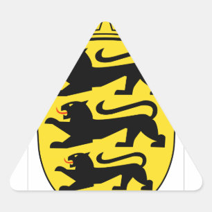 Sticker Triangulaire Bade-Wurtemberg (Allemagne) Armoiries