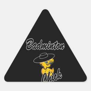 Sticker Triangulaire Badminton Chick #4